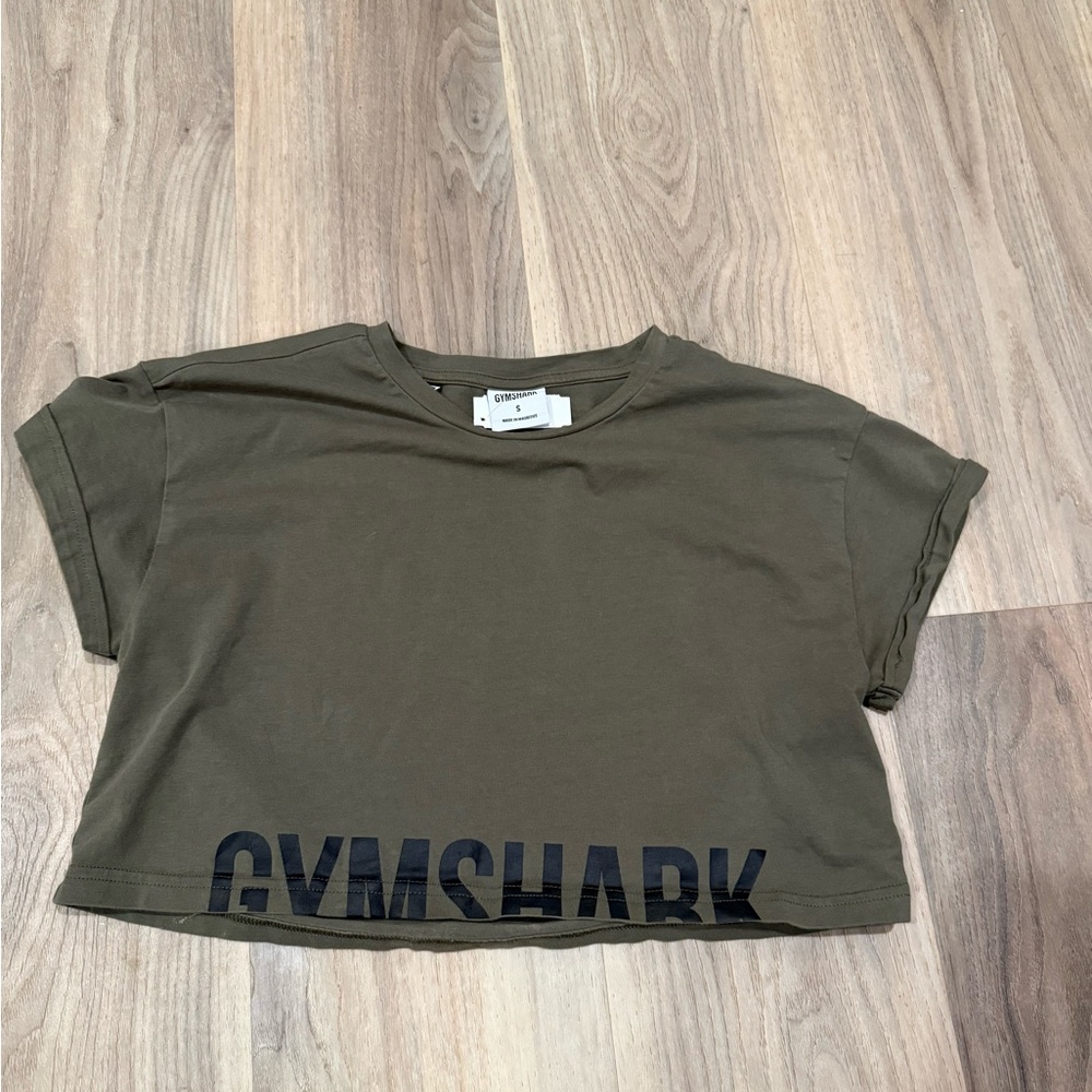 Gymshark Olive Green Crop Top